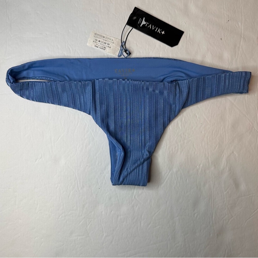 NWT Tavik Ali Mini Swim Bottom SLYNKY RIB Sea Blue. Minimal Coverage Size M